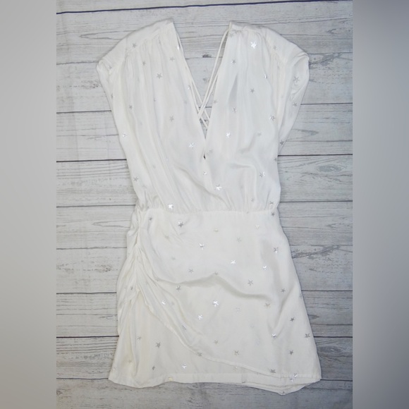 ZEYNEP ARCAY Women's Star Silk Mini Dress In White Size 2 - Picture 5 of 9